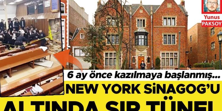 New York sinagogu altında sır tünel