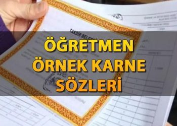 Öğretmen örnek karne görüşleri kelamları 2024! 1. periyoda özel başarılı ve başarısız öğretmen karne görüşleri
