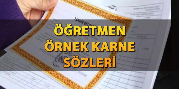 Öğretmen örnek karne görüşleri kelamları 2024! 1. periyoda özel başarılı ve başarısız öğretmen karne görüşleri