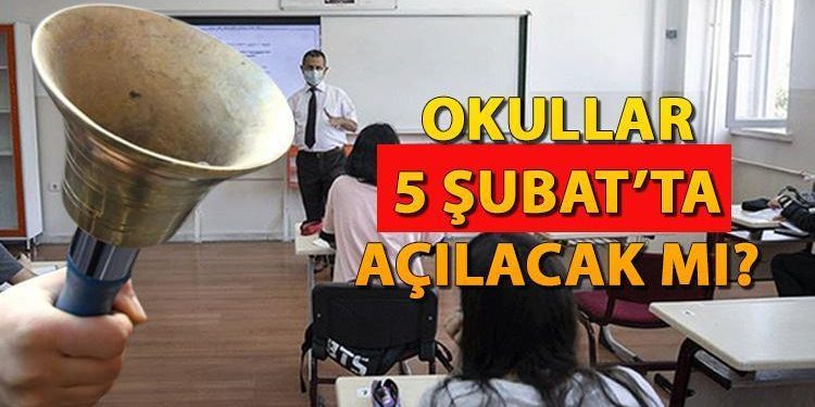 Okullar 5 Şubat’ta açılacak mı?  Okullarda tatil 1 aya uzatıldı argümanıyla ilgili açıklama geldi!
