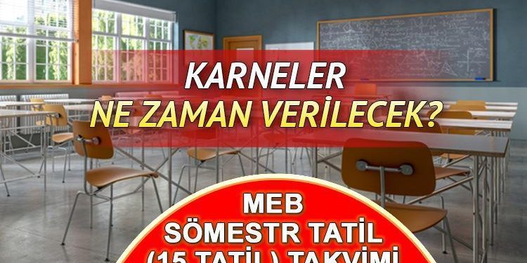 Okullarda karne heyecanı! Karneler ne vakit verilecek, 15 tatil ne vakit başlayacak?
