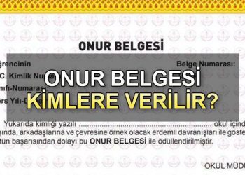 Onur Evrakı nasıl alınır, kuralları nelerdir? 2024 Onur dokümanı hangi öğrencilere verilir?