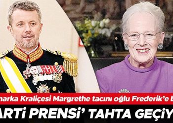 ‘Parti prensi’ tahta geçiyor… Danimarka Kraliçesi Margrethe tacını oğlu Frederik’e bıraktı