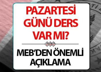 Pazartesi günü ders var mı, yoklama alınacak mı? 15 Ocak okulun son haftası için MEB’den açıklama