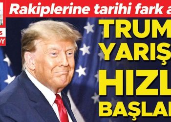 Rakiplerine tarihi fark attı: Trump yarışa süratli başladı
