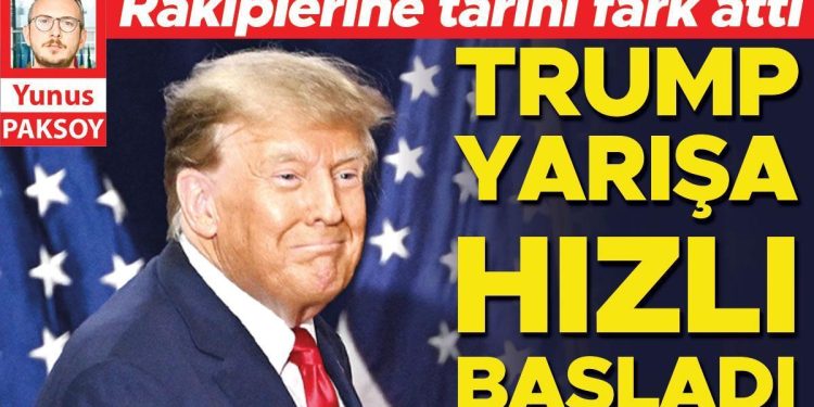 Rakiplerine tarihi fark attı: Trump yarışa süratli başladı