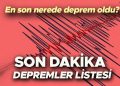 SARSINTI Mİ OLDU SON DAKİKA 15 OCAK 2024 | En son nerede zelzele oldu, yakınımdaki zelzeleler hangileri? AFAD ve Kandilli Rasathanesi bugünkü son zelzeleler listesi ekranı!