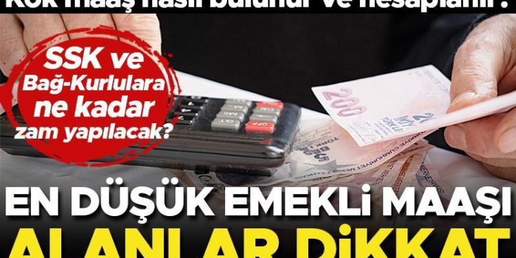 Son dakika… Kök maaş nasıl bulunur? Emekli maaşlarına ne kadar artırım yapılacak? En düşük emekli maaşı iddiaları… İşte tüm ayrıntılar…