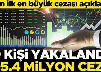 SPK’dan yılın birinci rekor cezası! 195.4 milyon lira