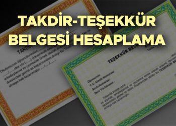 TAKDİR TEŞEKKÜR HESAPLAMA 2024 | Takdir ve teşekkür dokümanı kaç puanla alınır? İşte Ulusal Eğitim Bakanlığı takdir – teşekkür dokümanı ortalama puan bilgisi!