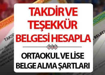 TAKDİR VE TEŞEKKÜR DOKÜMANI HESAPLAMA 2024 | 5,6,7,8,9,10,11 ve 12. sınıf doküman nasıl alınır? Devamsızlık yapan Takdir ve Teşekkür dokümanı alabilir mi?