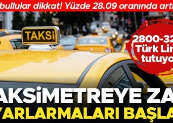 Taksimetre artırım ayarları başladı