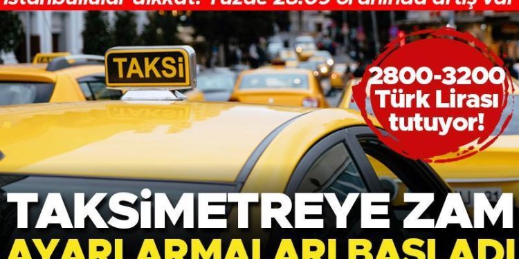 Taksimetre artırım ayarları başladı