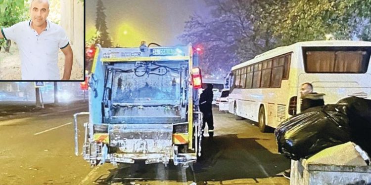 Taksinin çarptığı paklık çalışanı hayatını kaybetti