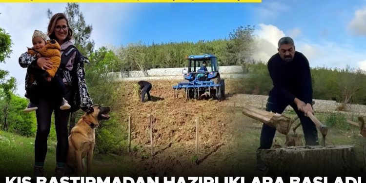 Ünlü oyuncu İstanbul’u terk edip kendi çiftliğini kurmuştu… Kış bastırmadan hazırlıkları başladı