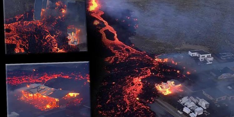 Yanardağdan fışkıran lavlar konutları yuttu! İzlanda’da durum çok kasvetli: Ne kadar süreceği bilinmiyor