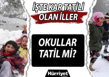 YARIN OKULLAR TATİL Mİ OLDU 10 OCAK ÇARŞAMBA SON DAKİKA | Yarın okul var mı, İstanbul’da okullar tatil edildi mi? Gözler Valiliklerde! İşte kar tatili edilen vilayetler ve ilçeler…