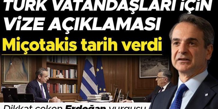 Yunanistan Başbakanı Miçotakis duyurdu: Yunan adalarına vize kolaylığı Mart ayında başlıyor