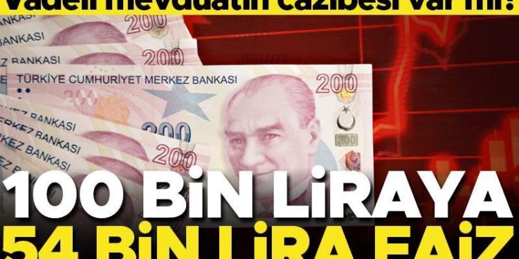 100 bin liraya 1 yılda 53 bin 890 lira faiz… Mevduat faizi cazibesini yitiriyor mu?