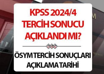2024/4 TERCİH SONUÇLARI: ÖSYM Tarım ve Orman Bakanlığı tercih sonuçları için kıymetlendirme sürecine başladı