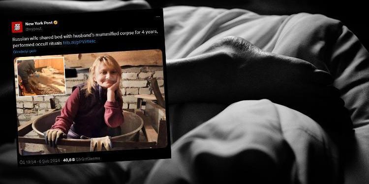 4 yıl boyunca kocasının cansız vücudu ile uyudu, zımnî ritüeller gerçekleştirdi!