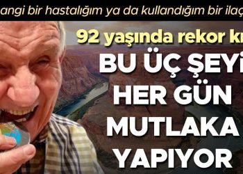 92 yaşında Guinness Rekorlar Kitabı’na girdi! Sağlıklı olmasını sağlayan üç şeyi açıkladı ‘Şu an rastgele bir hastalığım ya da kullandığım bir ilaç yok’