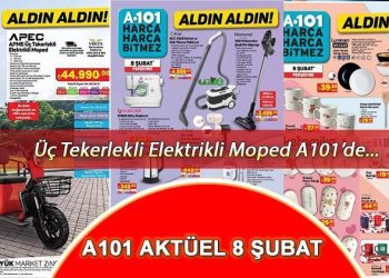 A101 aktüel 8 Şubat 2024 kataloğu ||📌🛒  A101’de bu hafta neler var? Üç Tekerlekli Elektrikli Moped, Evcil Hayvan Elektrik Süpürgesi A101’de…