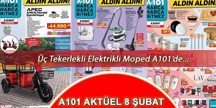 A101 aktüel 8 Şubat 2024 kataloğu ||📌🛒  A101’de bu hafta neler var? Üç Tekerlekli Elektrikli Moped, Evcil Hayvan Elektrik Süpürgesi A101’de…