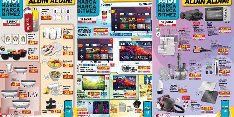 A101 aktüel eserler kataloğu 15 Şubat 2024 || A101’de bu hafta neler var? Sevgililer Günü İkramları A101’de!