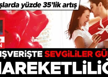 Alışverişte Sevgililer Günü hareketliliği