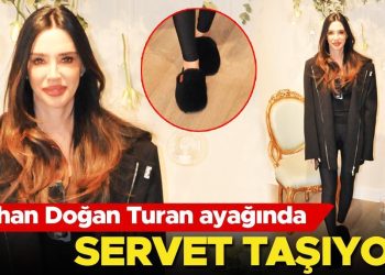 Aslıhan Doğan Turan’ın 42 bin liralık tüylü terlikleri
