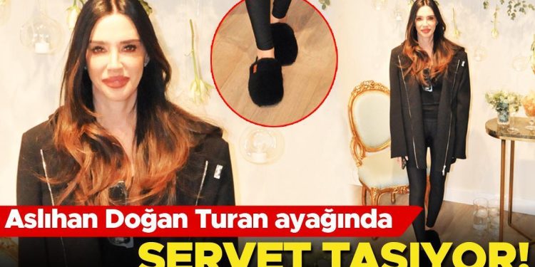 Aslıhan Doğan Turan’ın 42 bin liralık tüylü terlikleri