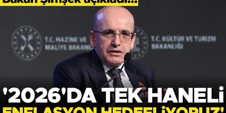 Bakan Şimşek: 2026 da tek haneli enflasyon hedefliyoruz