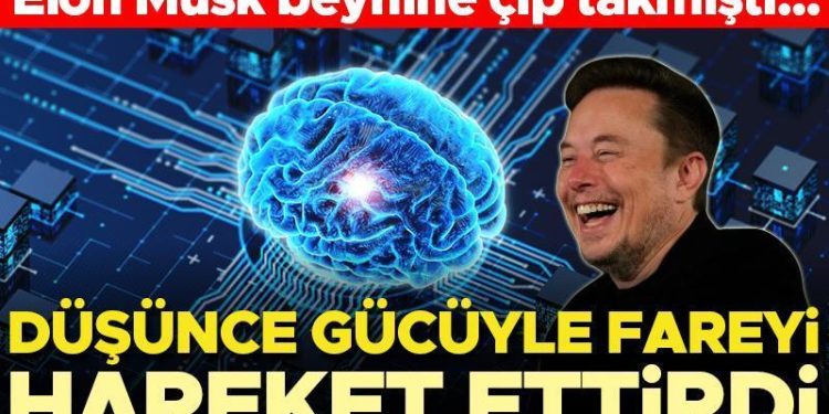 Beynine çip takılan insan niyet gücüyle fareyi hareket ettirdi