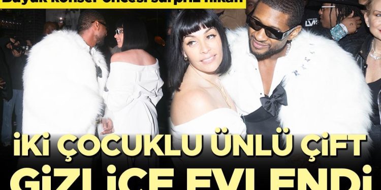 Büyük konser öncesi sürpriz nikah! İki çocukları olan ünlü çift Las Vegas’ta gizlice evlendi