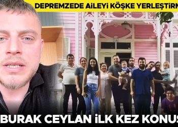 Depremzede aileyi köşke yerleştiren Ali Burak Ceylan birinci kere konuştu