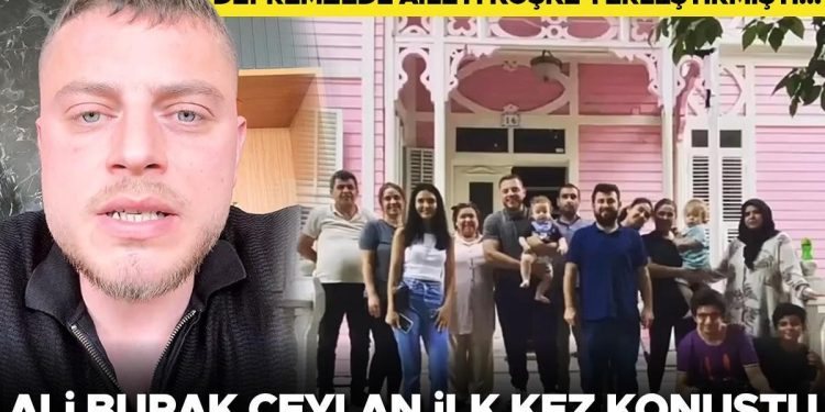 Depremzede aileyi köşke yerleştiren Ali Burak Ceylan birinci kere konuştu