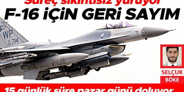 F-16 için geri sayım