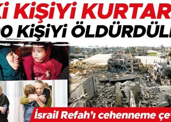 İki kişiyi kurtarıp 100 kişiyi öldürdüler