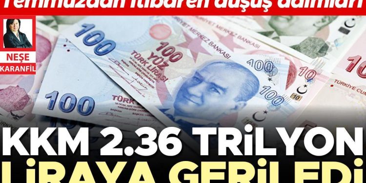 KKM 2.36 trilyon liraya geriledi