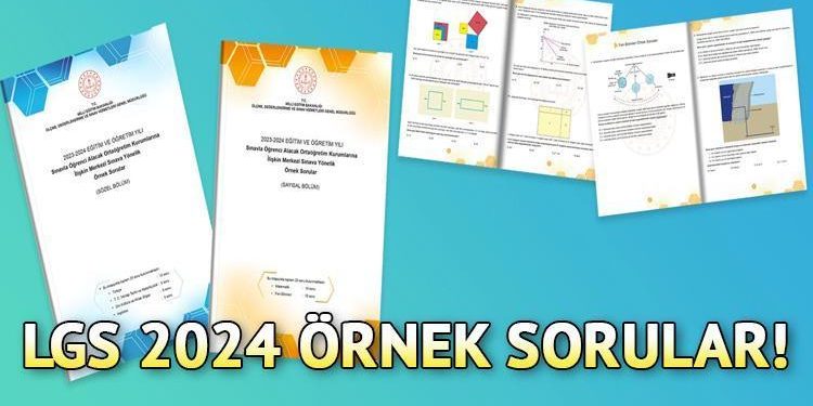 LGS 2024 ÖRNEK SORULAR || Bu yıl LGS ne vakit, hangi tarihte yapılacak? MEB paylaştı… Liselere Geçiş Sistemi (LGS) imtihanı örnek imtihanı PDF görüntüleme ekranı!