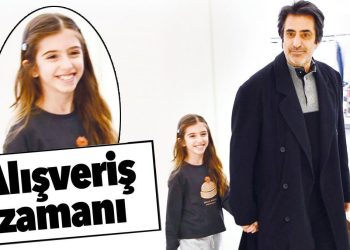 Mahsun Kırmızıgül ile kızı Lavin alışverişte