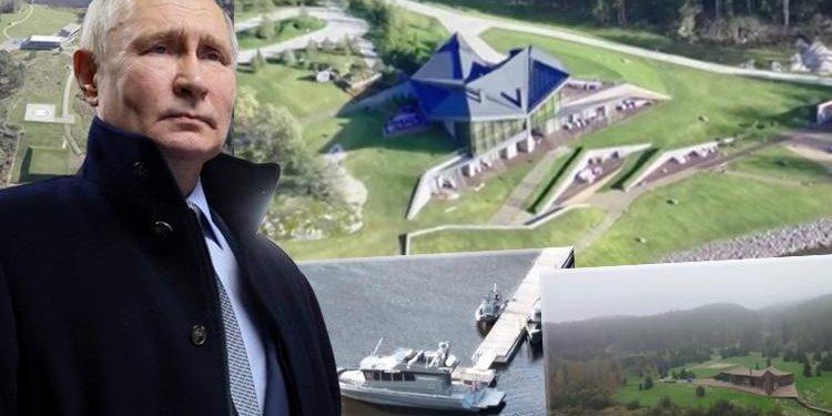 Manzaralar toplumsal medyadan paylaşıldı…Putin’in bilinmeyen meskeni: Finlandiya sonuna yakıni karayolu ulaşımı yok