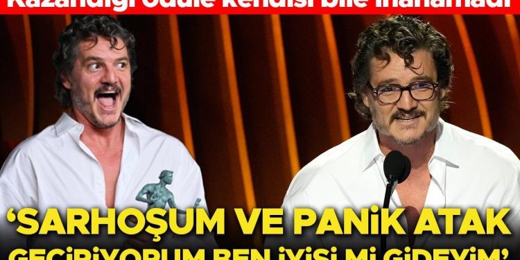 Oscar’ın habercisi SAG Ödülleri’nde sürprizler gecesi… Yıldız oyuncu sahneye sarhoş çıktı! Kazandığına inanamayıp çabucak sahneden kaçtı