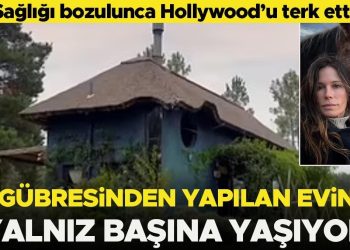 Sıhhati bozulunca Hollywood’u terk etti… At gübresinden yapılan meskeninde tek başına yaşıyor
