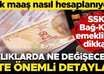 Son dakika… Kök maaş nasıl hesaplanıyor? SSK, Bağ-Kur emekli maaşları ne olacak? Resmi Gazete’de yayımlanması bekleniyor! 10 bin liranın altında maaş alanların dikkatine…