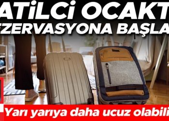 Tatilci ocakta rezervasyona başladı