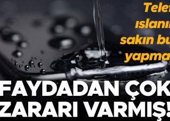 Telefon ıslanırsa sakın bunu yapmayın! Yararından çok ziyanı varmış