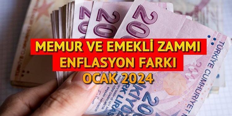 TÜİK ENFLASYON FARKI OCAK 2024 (Zam için yılın birinci verileri): Memur ve emekli artırımı Ocak ayı enflasyon farkı yüzde kaç oldu? 2024 Temmuz ayında enflasyon farkı ile memur ve emekli artırımı ne kadar olacak?