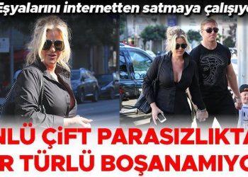 Ünlü çift parasızlıktan boşanamıyor: En sonunda mücevherlerini satmaya başladı